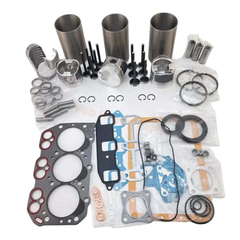 Kit de reconstrução de revisão para escavadeira Yanmar 3TNE82 3TNE82A 3TNE82A-B1A 3TNE82AC Motor Kobelco SK30SR SK35SR-1