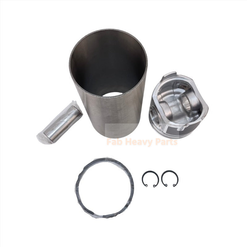 1 Set of Piston and Cylinder liner Kit Fits Kubota V2607 V2607T V2607-DI Engine Aftermarket Replacement For Bobcat S550 S570 S590 Excavator