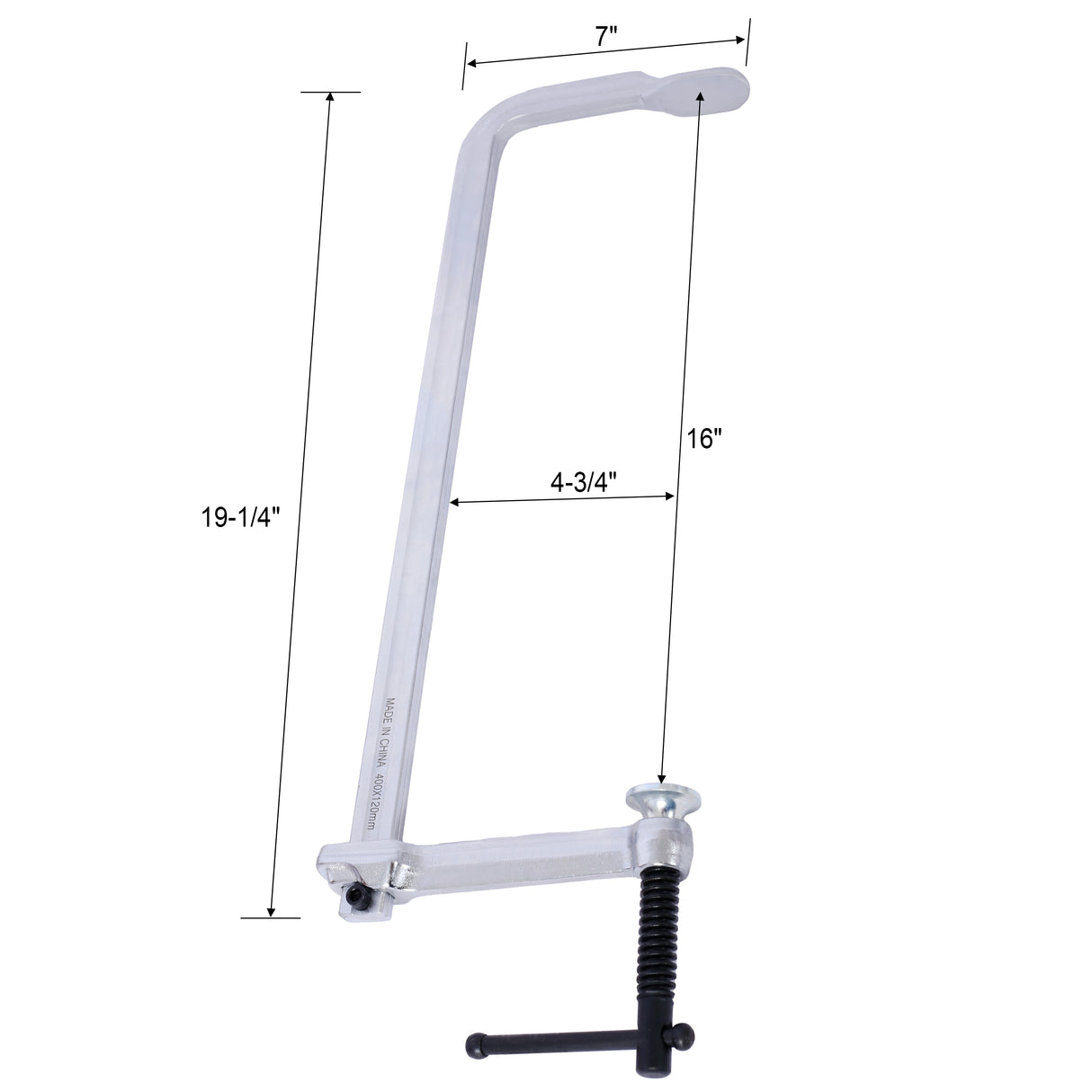 4Pcs Pack Bar Clamps Set Drop Forged Steel F Clamps 2 Pcs 12 inch x 3 inch+ 2Pcs 16 inch x 4-3/4"