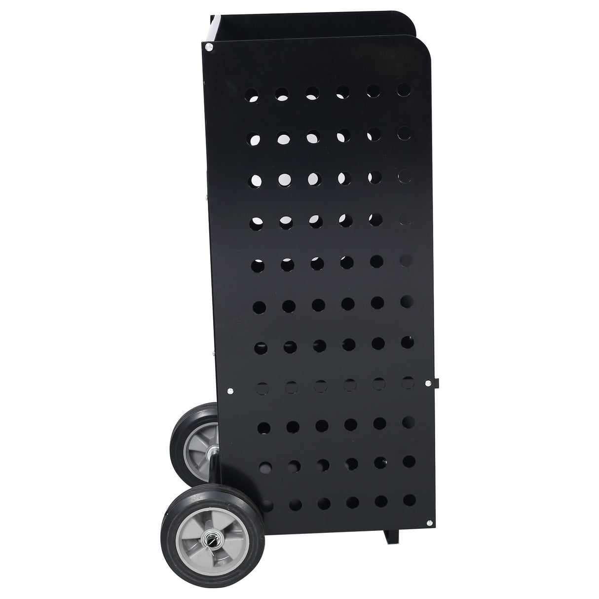 Firewood Fireplace Log Cart 200lbs Capacity Wood Rack Heavy Duty--Black