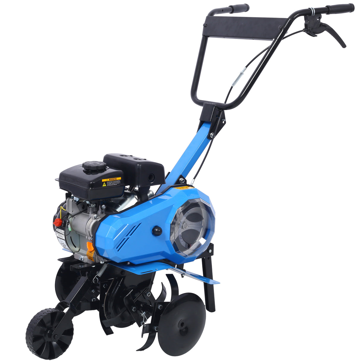 Gas-Powered 4-Cycle 2-in-1 Tiller and Cultivator 78.5cc with Handle 18IN Till Width EPA Complaint