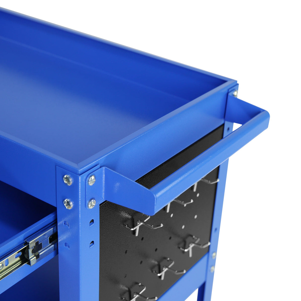1 - Drawer Utility Rolling Cart Tool Heavy Duty with Wheels and Locking System - Blue - Fab Heavy Parts