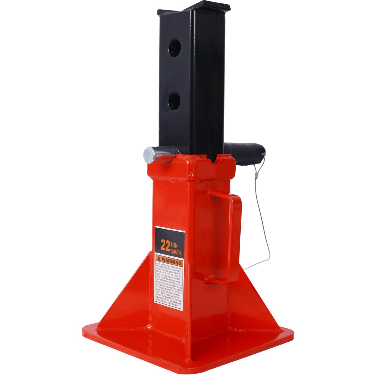 1 Pair Heavy Duty Pin Type Professional Car Jack Stand with Lock 44,000 Lbs Capacity - Red - Fab Heavy Parts