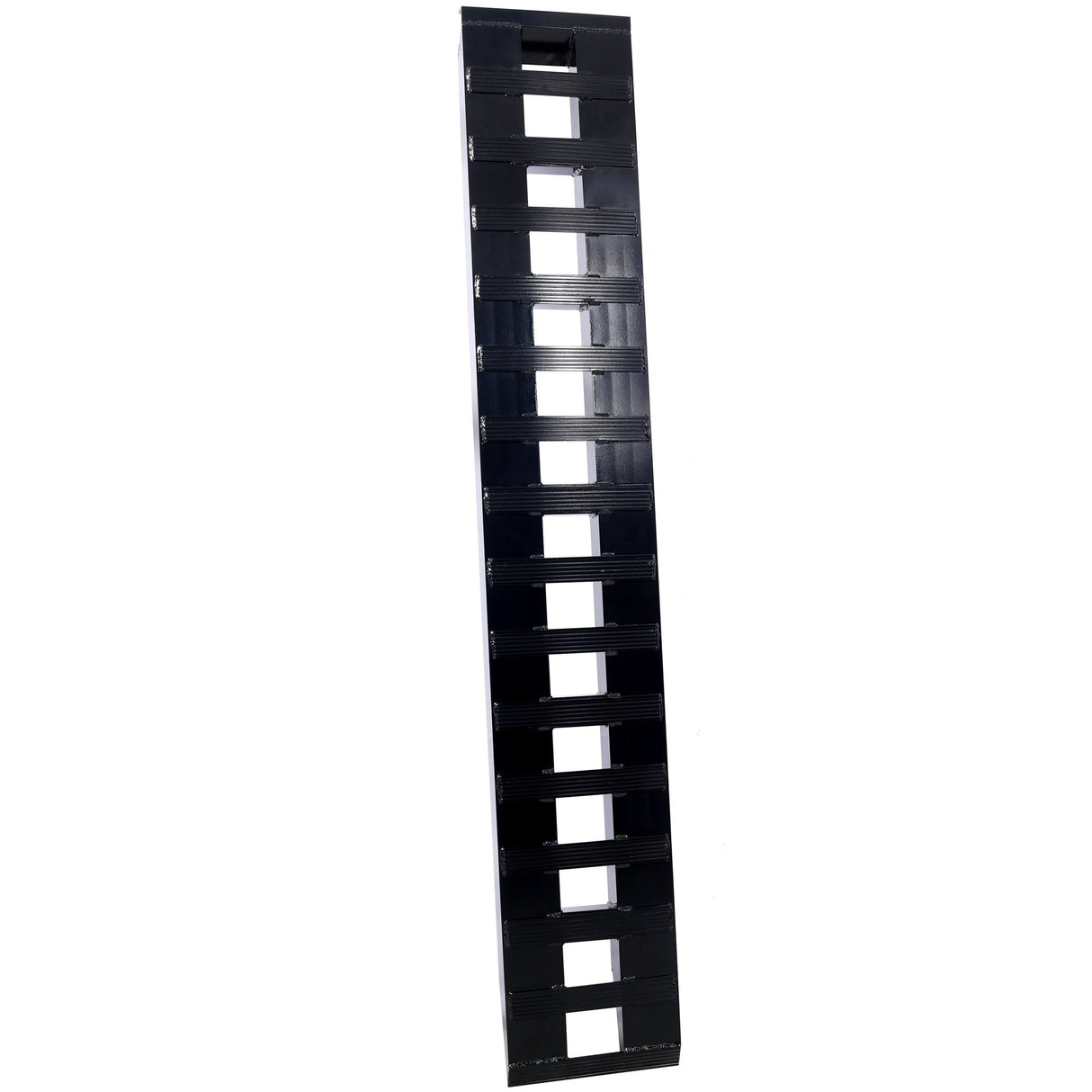 1 Pair Heavy - Duty Ramps with Top Hook Attaching End Universal Loading 84" X 14" 8800 LBS Aluminum - Black - Fab Heavy Parts