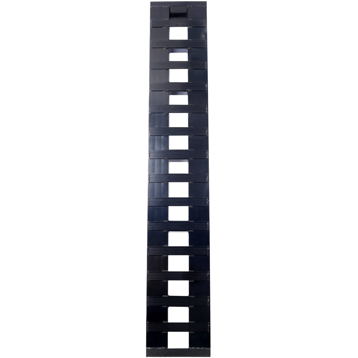 1 Pair Heavy - Duty Ramps with Top Hook Attaching End Universal Loading 84" X 14" 8800 LBS Aluminum - Black - Fab Heavy Parts