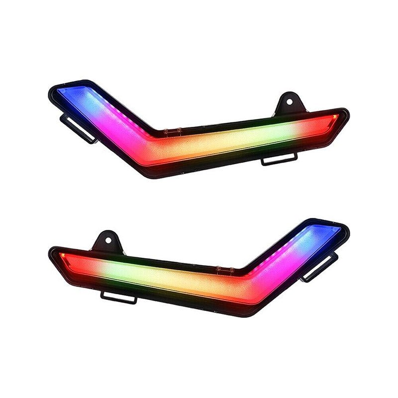 1 Pair RGB LED Front Turn Signal Light 715006896 for Can - Am UTV Defender Max HD8 HD10 - Fab Heavy Parts
