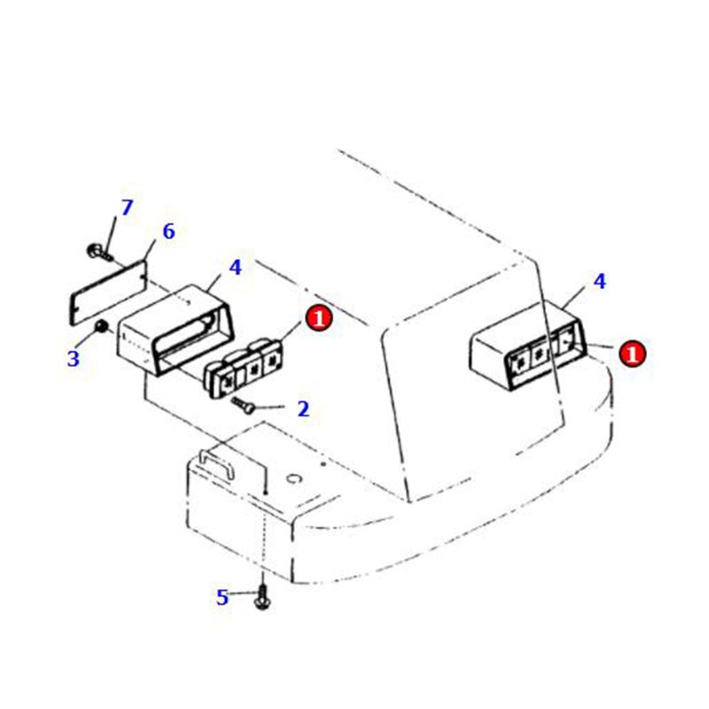 1 PCS Lamp Assembly 417 - 06 - 23310 417 - 06 - 23320 Fits for Komatsu Wheel Loader WA100 - 3A WA1200 - 3 WA200 - 3 WA380 - 3 WA420 - 3 WA480 - 5 WA500 - 3 WR11 - 3 - Fab Heavy Parts