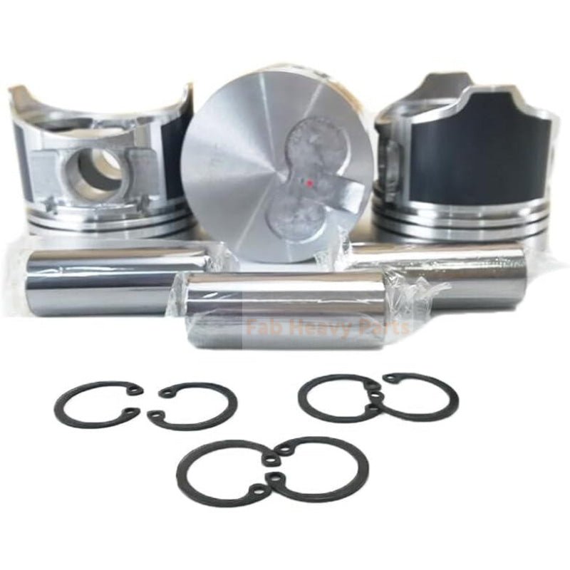 1 Piece Piston With Pin And Clips 119717 - 22080 Fits For Yanmar 3TNV76 Engine - Fab Heavy Parts
