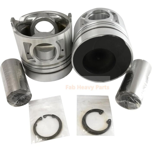 1 Piece Piston With Pin And Clips 12011 - 96504 Fits For Nissan PF6T Engine Parts - Fab Heavy Parts