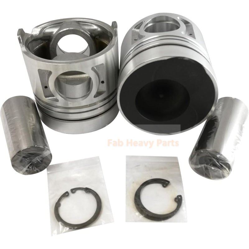 1 Piece Piston With Pin And Clips 12011 - 96504 Fits For Nissan PF6T Engine Parts - Fab Heavy Parts