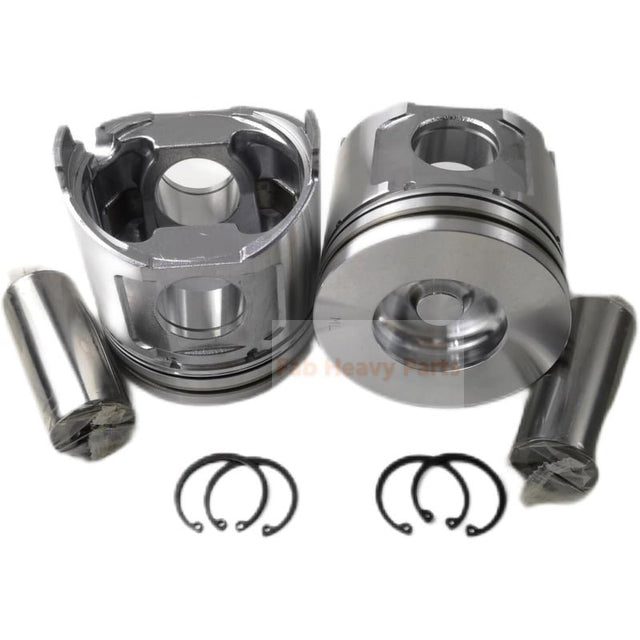 1 Piece Piston With Pin And Clips 123907 - 22081 Fits For Komatsu 4D106 Fits Yanmar 4TNV106 Engine - Fab Heavy Parts