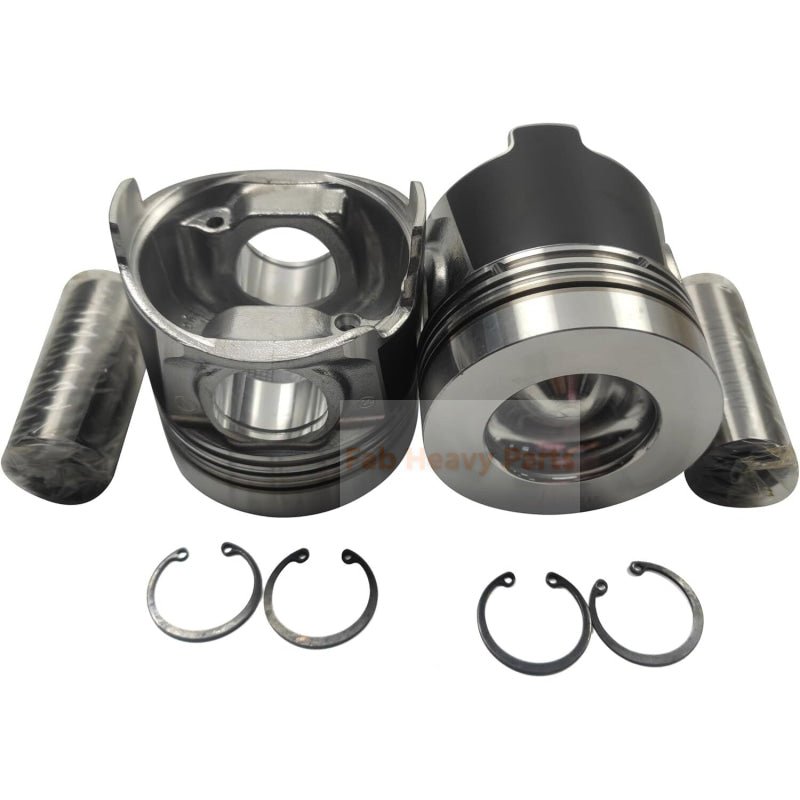 1 Piece Piston With Pin And Clips 129F01 - 22080 Fits For Yanmar 4TNV94FHT Engine Parts - Fab Heavy Parts