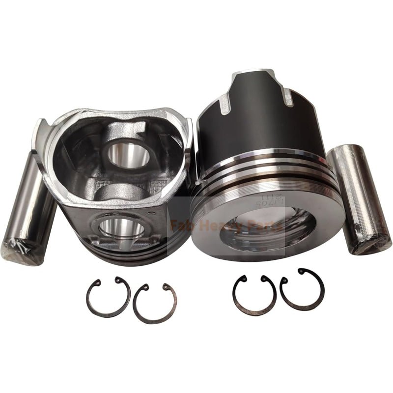 1 Piece Piston With Pin And Clips 1J705 - 2111 Fits For Kubota V2607 V2607 - CR Engine Parts - Fab Heavy Parts