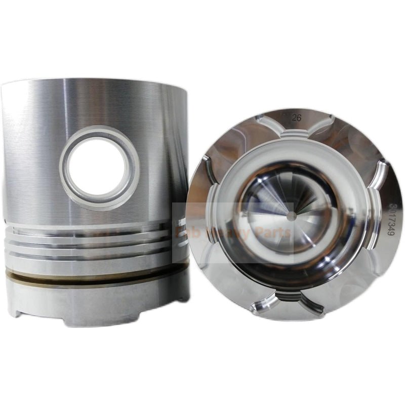 1 Piece Piston With Pin And Clips 3017349 Fits For Cummins NH855 NT495 NT743 NT855 NTA855 Engine Part - Fab Heavy Parts