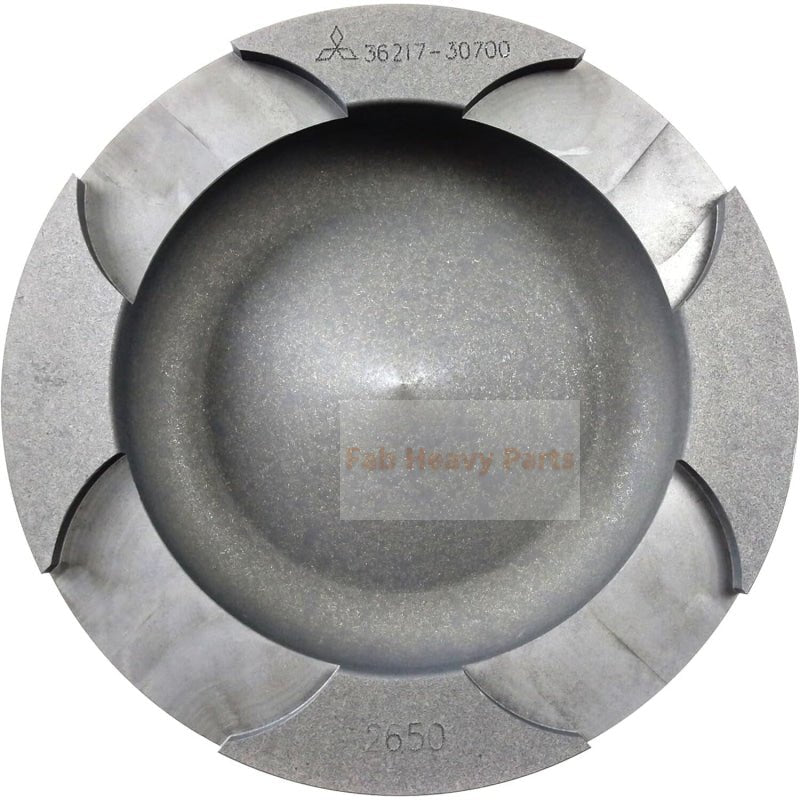 1 Piece Piston With Pin And Clips 36217 - 30700 Fits For Mitsubishi S6B - PTA Engine Parts - Fab Heavy Parts