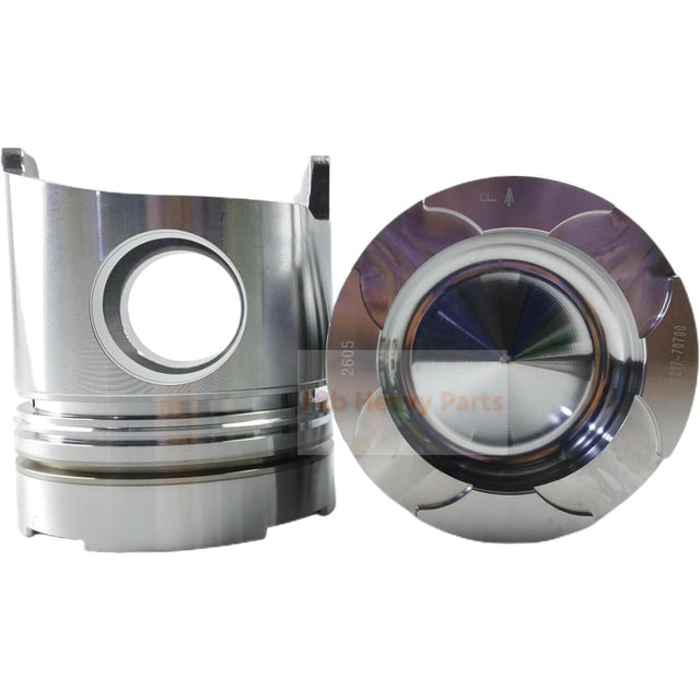 Pistón de 1 pieza con alfiler y clips 36217-70700 se ajusta para piezas de motor Mitsubishi S6B2