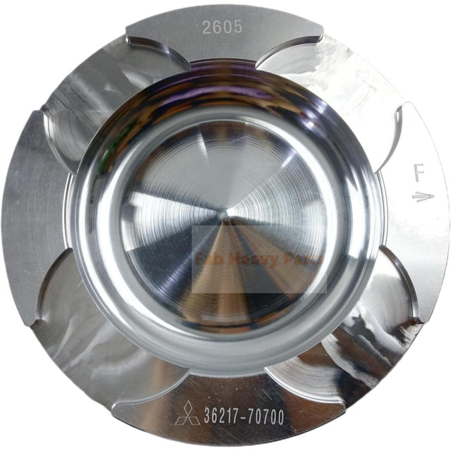 Pistón de 1 pieza con alfiler y clips 36217-70700 se ajusta para piezas de motor Mitsubishi S6B2