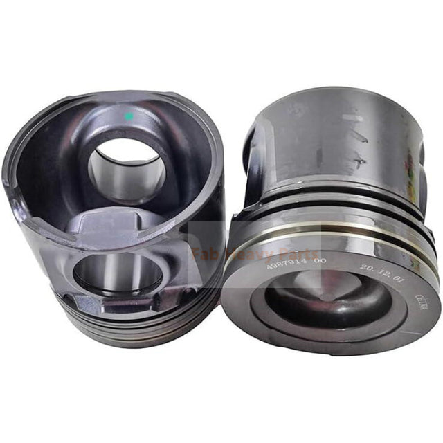 Pistone 1 pezzo con perno e clip 4987914 adatto per parti del motore Cummins ISL8.9 ISL9 QSL8.9 QSL9