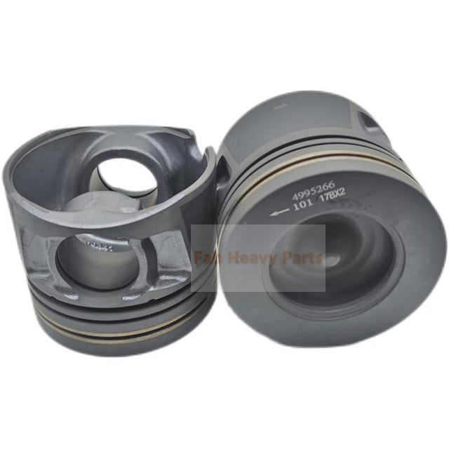 Pistone 1 pezzo con perno e clip 4995266 adatto per parti del motore Cummins ISF2.8