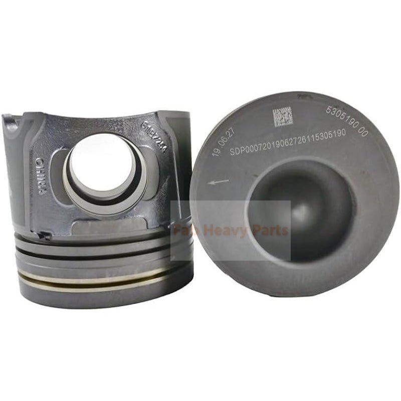 1 Piece Piston With Pin And Clips 5343091 5305190 Fits For Cummins 6LT9.3 6LTAA9.3 Engine - Fab Heavy Parts