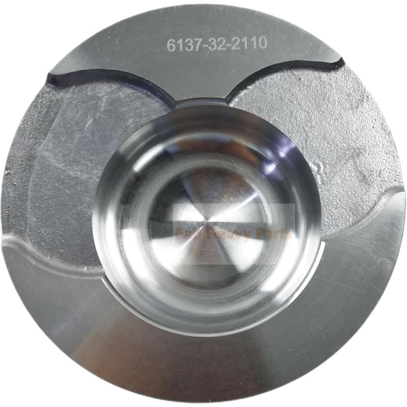 1 Piece Piston With Pin And Clips 6137 - 32 - 2110 Fits For Komatsu S4D105 - 5 S6D105 - 1 Engine Parts - Fab Heavy Parts