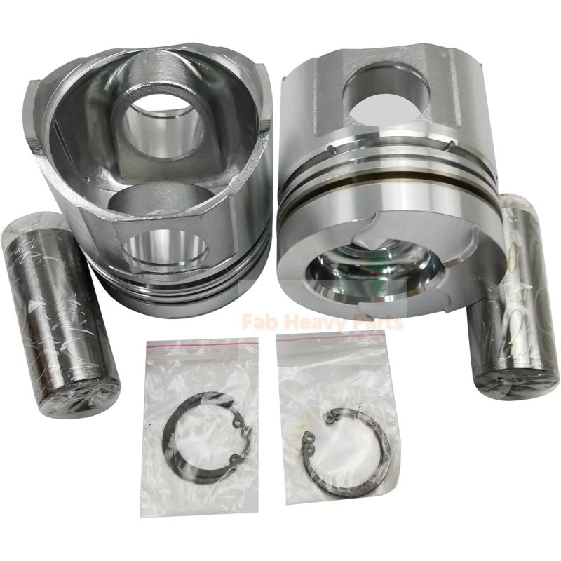 1 Piece Piston With Pin And Clips 6138 - 32 - 2110 Fits For Komatsu SA6D110 - 1N/P/P - B Engine Parts - Fab Heavy Parts