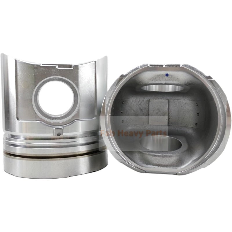 1 Piece Piston With Pin And Clips 6150 - 31 - 2012 6150 - 31 - 2112 6150 - 31 - 2113 Fits For Komatsu 6D125 - 1A 6D125 - 1B 6D125 - 1D Engine - Fab Heavy Parts