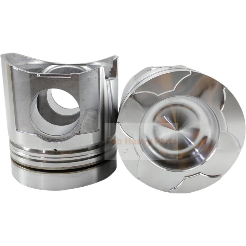 1 Piece Piston With Pin And Clips 6151 - 31 - 2071 6151 - 31 - 2171 Fits For Komatsu S6D125 - 1 Engine - Fab Heavy Parts