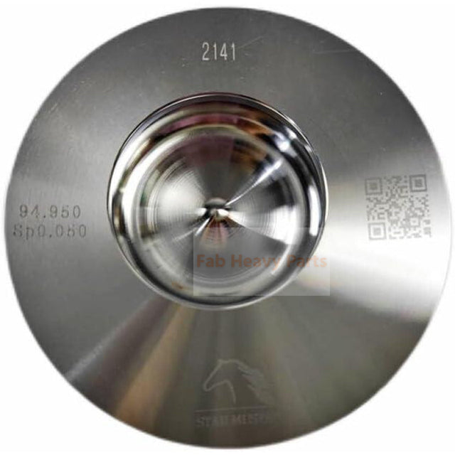 Pistón de 1 pieza con alfiler y clips 6204-31-2141 se ajusta para Komatsu 4D95L-E-2A/B/C/D S4D95LE-2 se adapta a Cummins B3.3