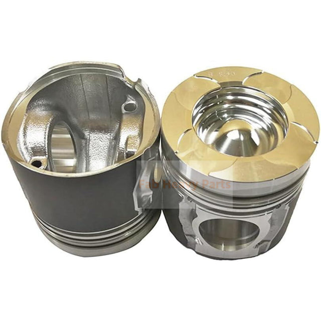 1 Piece Piston With Pin And Clips 65.02501-0478 Fits For Doosan DL06 Engine Parts