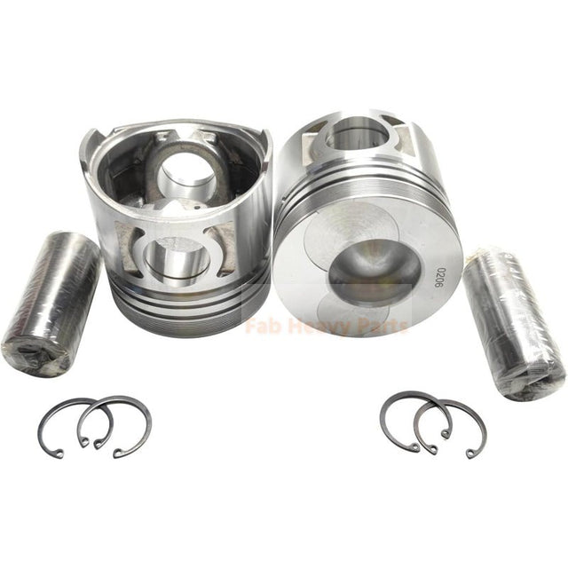 1 Piece Piston With Pin And Clips 65.02501 - 0206 Fits For Doosan DB33 Engine Parts - Fab Heavy Parts