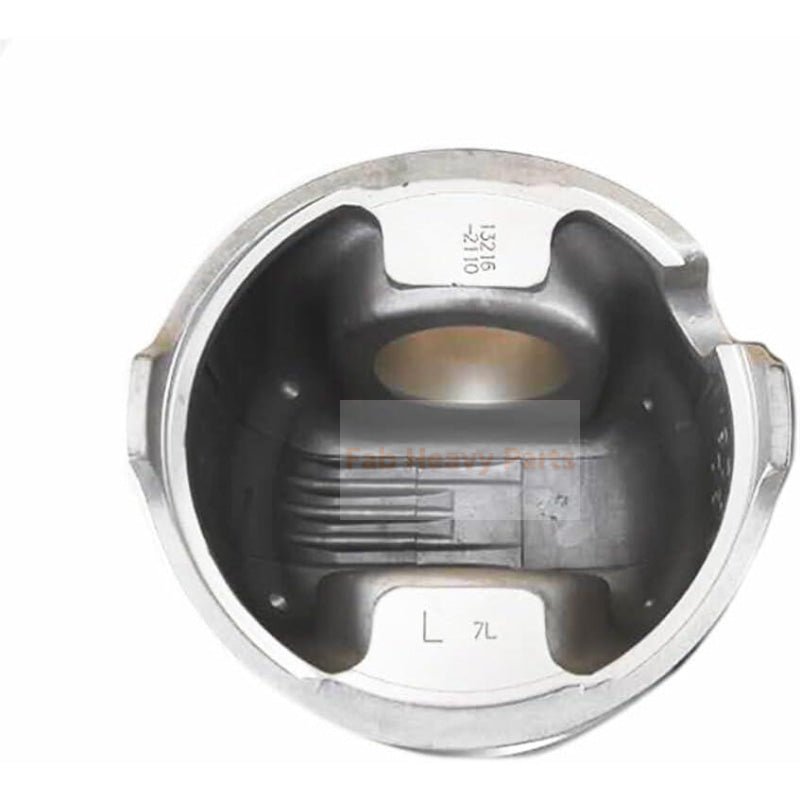 1 Piece Piston With Pin And Clips L/R 13216 - 1210 L 13216 - 2110A R 13226 - 1210A Fits For Hino F17E Engine Parts - Fab Heavy Parts