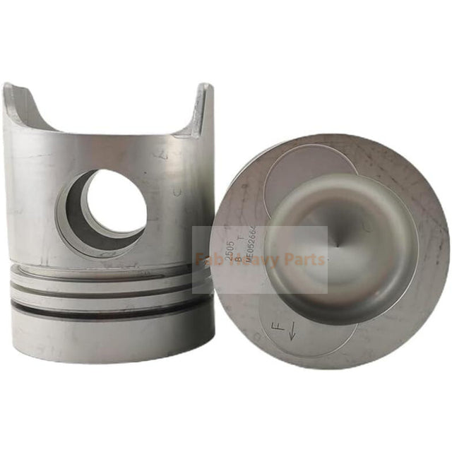 1 Piece Piston With Pin And Clips ME052664 Fits For Mitsubishi 6D22T Engine