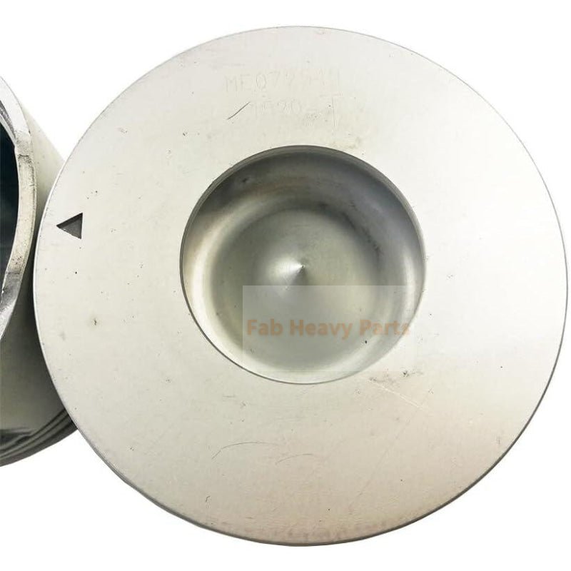 1 Piece Piston With Pin And Clips ME072549 Fits For Mitsubishi 6D16T 24V Engine - Fab Heavy Parts