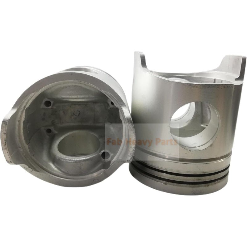 1 Piece Piston With Pin And Clips ME120533 ME120684 Fits For Mitsubishi 6D40 Engine Parts - Fab Heavy Parts