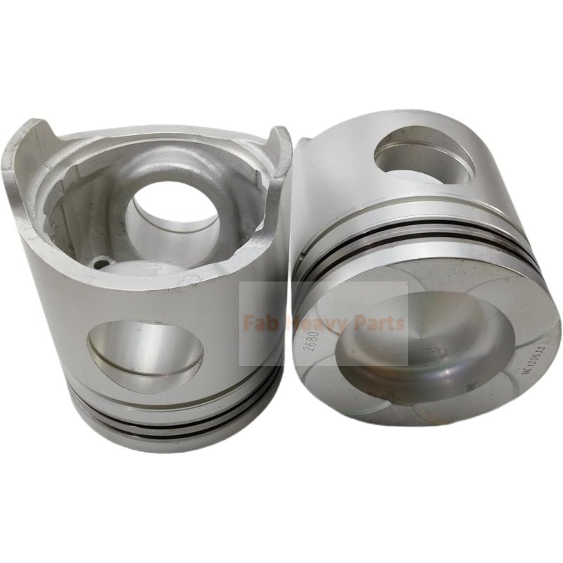 1 Piece Piston With Pin And Clips ME120533 ME120684 Fits For Mitsubishi 6D40 Engine Parts - Fab Heavy Parts