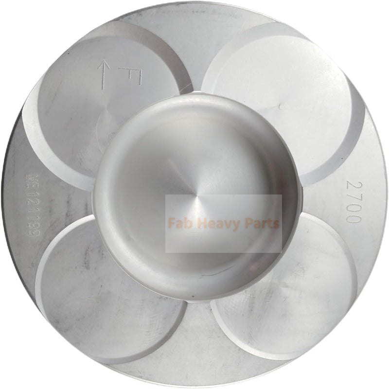 1 Piece Piston With Pin And Clips ME121199 Fits For Mitsubishi 6D40T Engine - Fab Heavy Parts