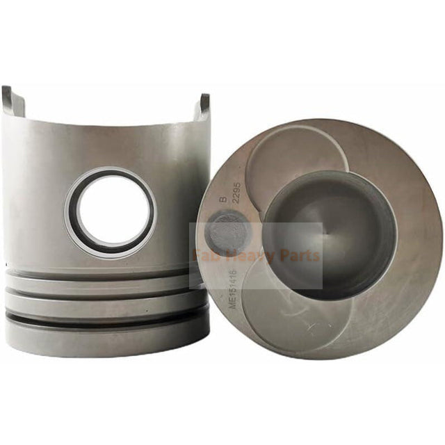 Piston 1 pièce avec broche et clips ME151416 convient pour Mitsubishi 6D24-3V Pièces de moteur