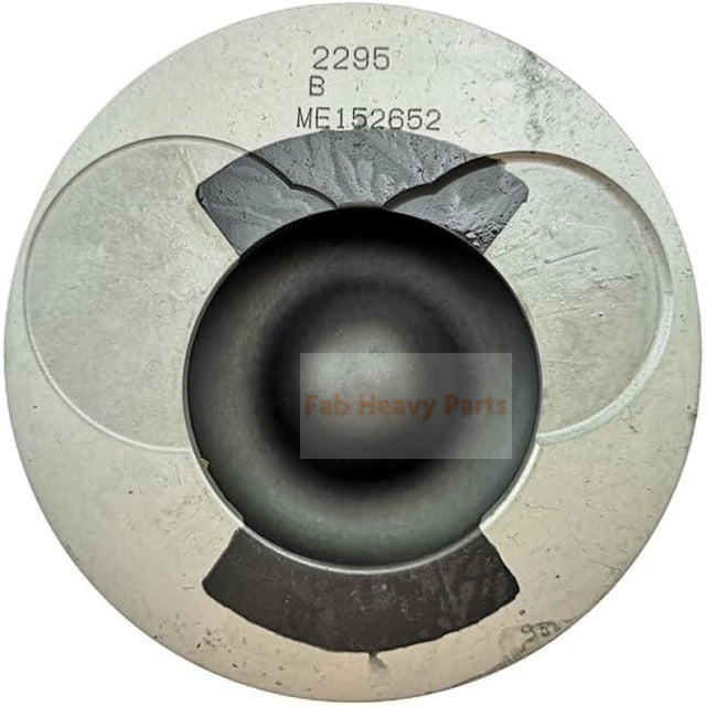 Piston 1 pièce avec broche et clips ME152652 Fits pour Mitsubishi 6D24 Pièces de moteur