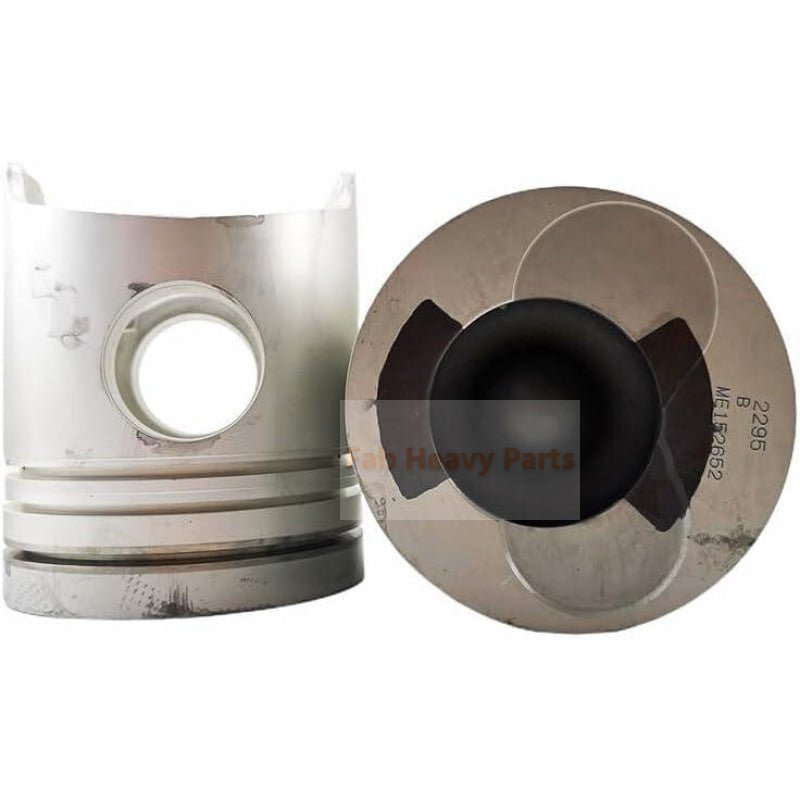 1 Piece Piston With Pin And Clips ME152652 Fits For Mitsubishi 6D24 Engine Parts - Fab Heavy Parts