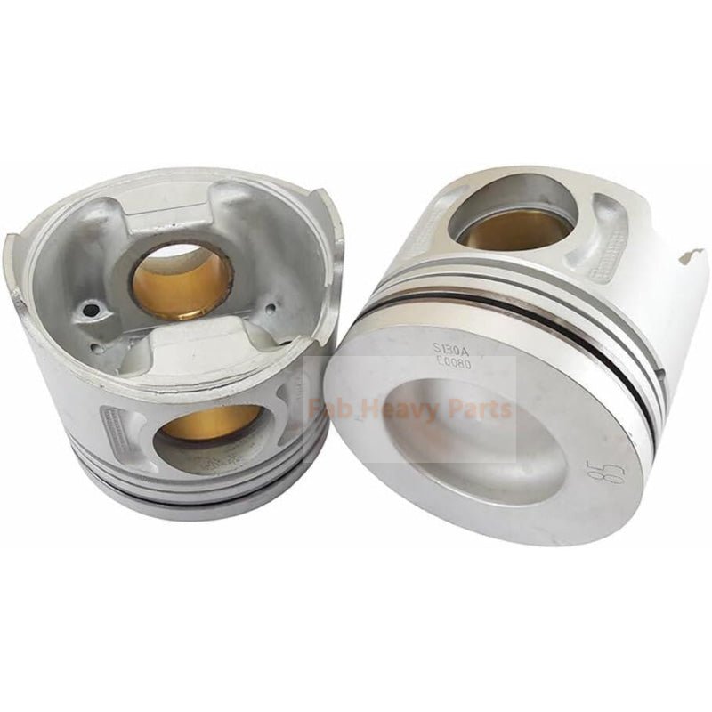 1 Piece Piston With Pin And Clips S130A - E0080 S130A - E0030 S130A - E0040 Fits For Hino J05C J08C 24V Engine Parts - Fab Heavy Parts