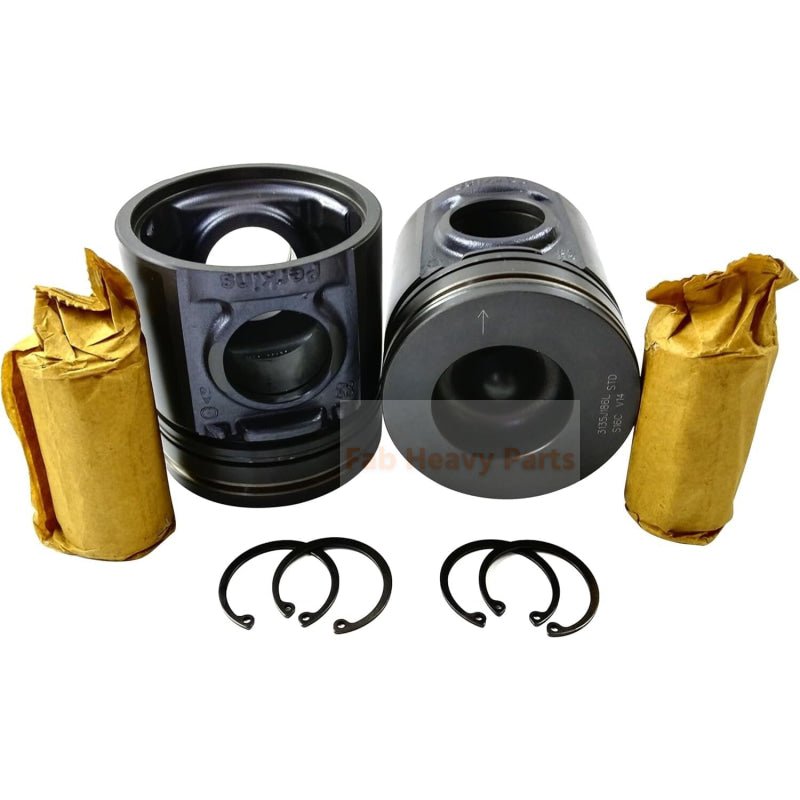 1 Piece Piston With Pin And Clips U5LF0021 Fits For Perkins 1004.4T(AB AH) 1006.6T(YB YC) Engine - Fab Heavy Parts