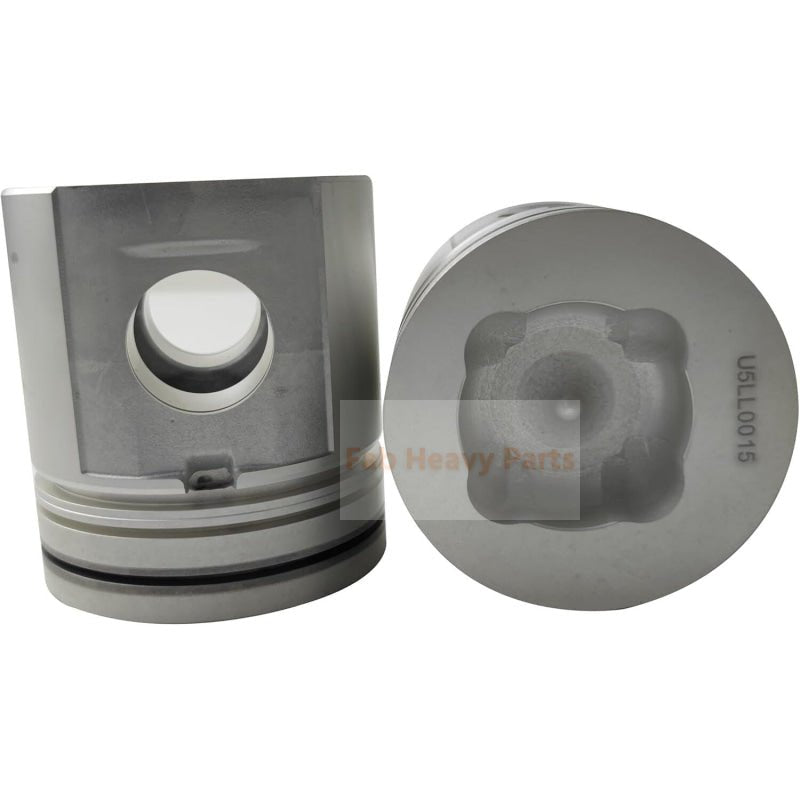 1 Piece Piston With Pin And Clips U5LL0015 Fits For Perkins 1004.4 (AG AA) 1006.6 (YA) Engine - Fab Heavy Parts