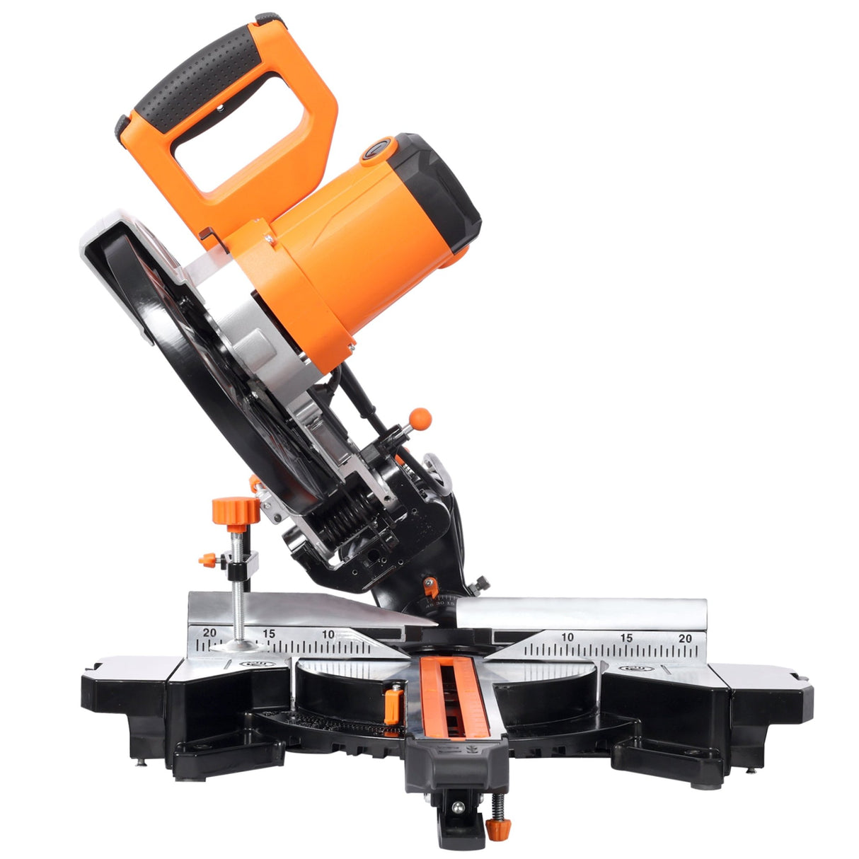 10 Inch Single Bevel Double Speed Sliding Miter Saw 48T Blade 3.5x13 Inch Cutting Capacity ETL Certificate - Fab Heavy Parts