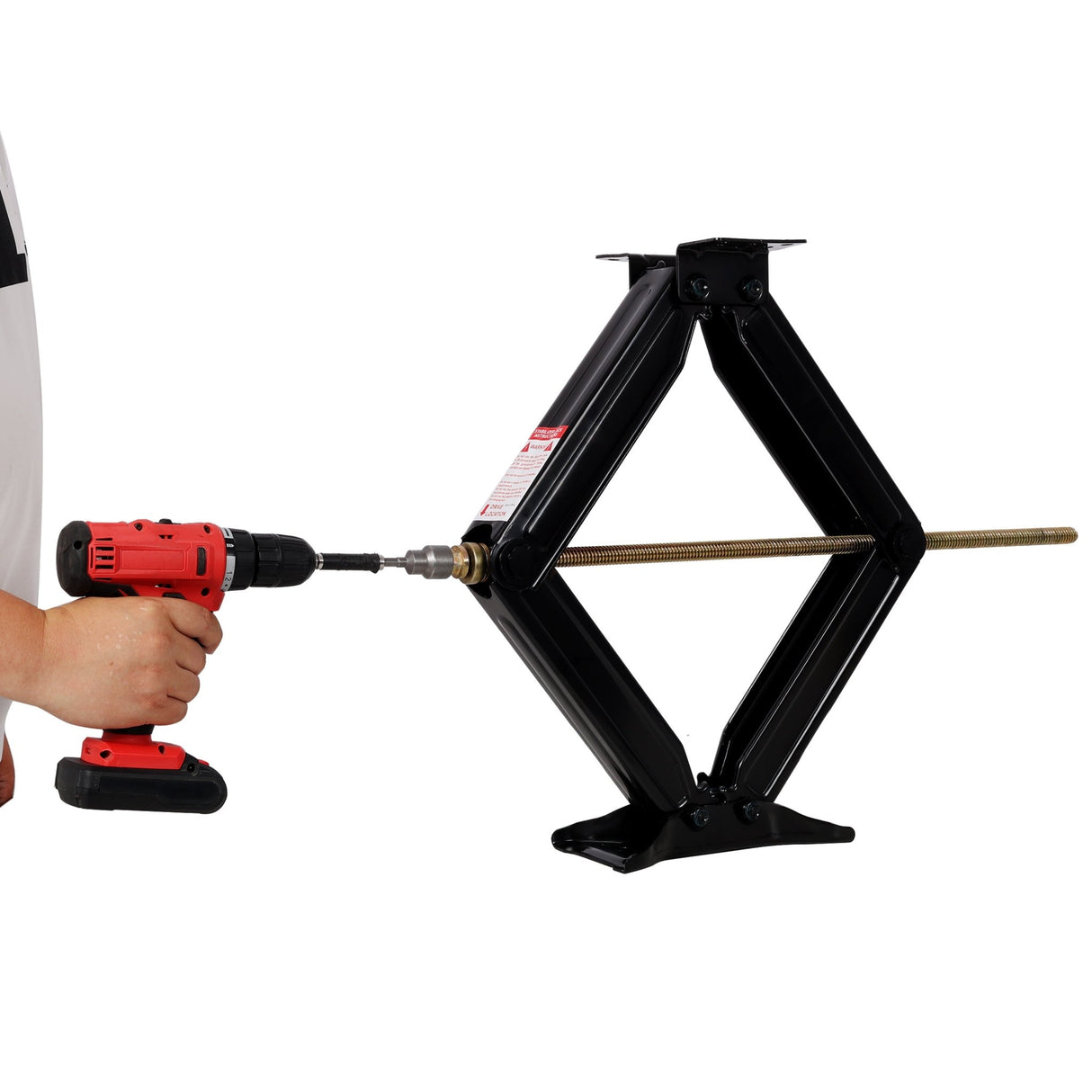 10,000 lbs RV Scissor Jacks 24 in RV Stabilizer Leveling Scissor Jacks, Set of 2 - Fab Heavy Parts