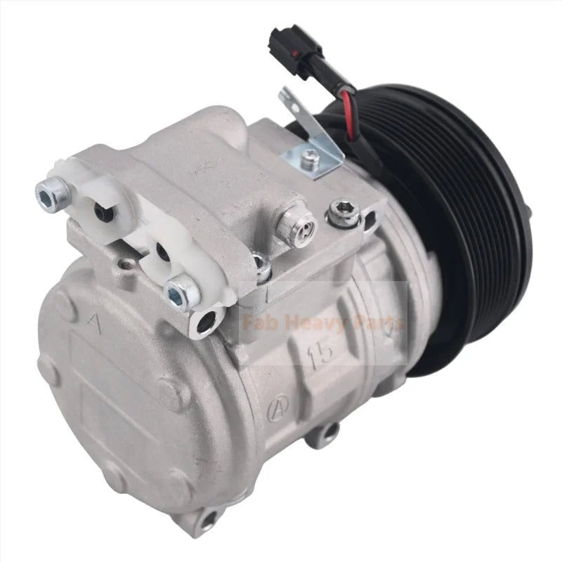 10PA15C A/C Compressor 3L071 - 0059 400102 - 00381 Fits for Doosan Daewoo DX225 DX340LC - Fab Heavy Parts
