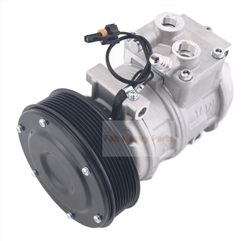 10PA17C A/C Compressor 447180 - 8180 Fits for John Deere Loader 260 280 310G 410G - Fab Heavy Parts