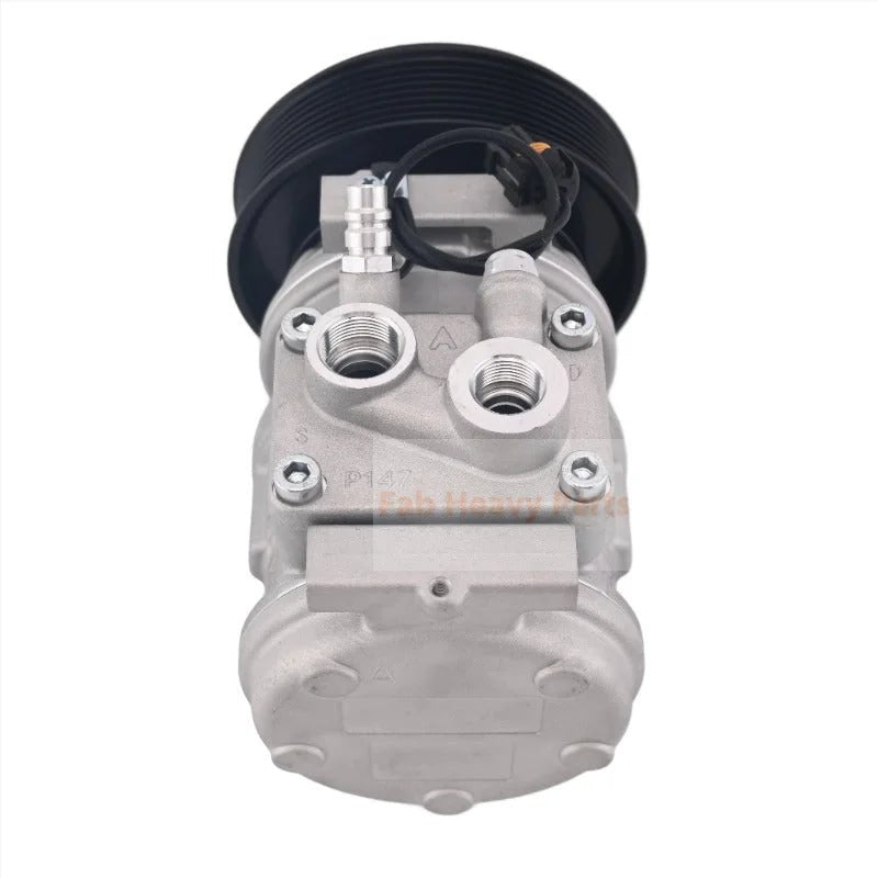 10PA17C A/C Compressor 447180 - 8180 Fits for John Deere Loader 260 280 310G 410G - Fab Heavy Parts