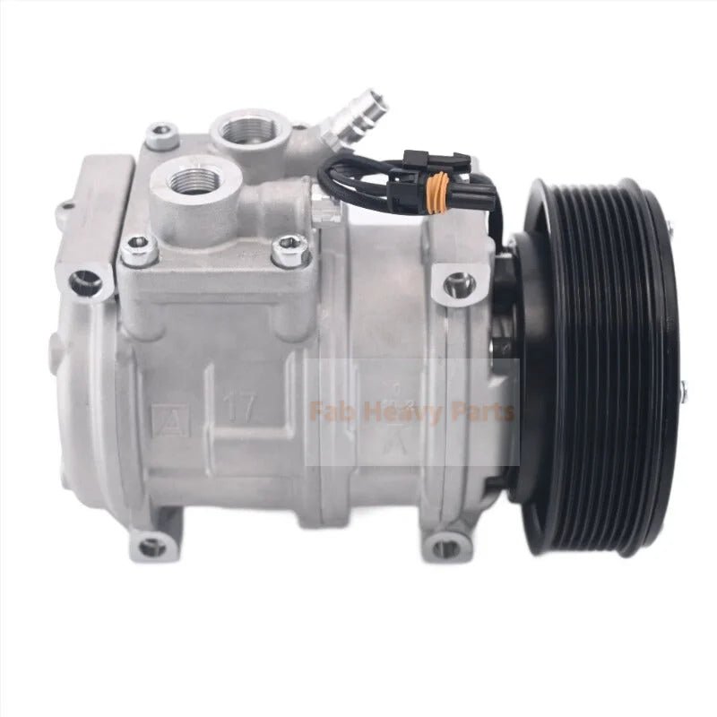 10PA17C A/C Compressor 447180 - 8180 Fits for John Deere Loader 260 280 310G 410G - Fab Heavy Parts