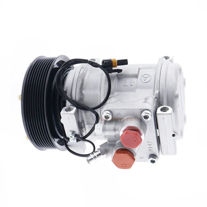 10PA17C A/C Compressor SE502835 Fits for John Deere Loader 444H 544H 624H 644H 644J 724J 444J 544J 624J - Fab Heavy Parts